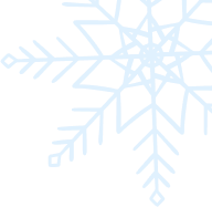 Snowflake graphic symbolizing winter sports and ski rental services at Charter Sports, enhancing the seasonal theme of skiing and snowboarding.