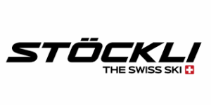 St&ouml;ckli logo featuring "THE SWISS SKI" text, representing premium ski equipment offered by Charter Sports for winter sports enthusiasts.