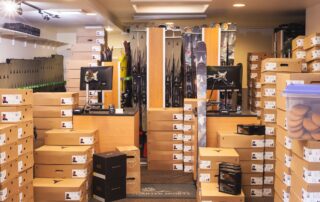 Rental skis and boots at Charter Sports Lion Square Lodge North in Lionshead